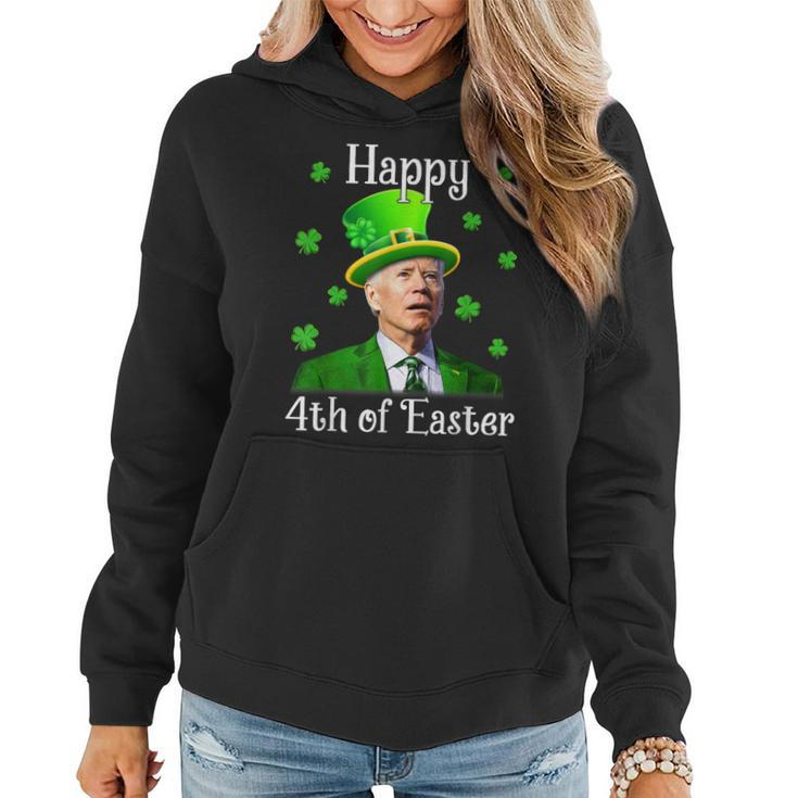 St Patricks Day Funny Happy 4Th Of Easter Anti Joe Biden  Women Hoodie