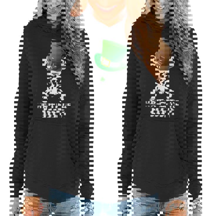 St Patricks Day Pirate Funny Naughty Humor Booty  Women Hoodie