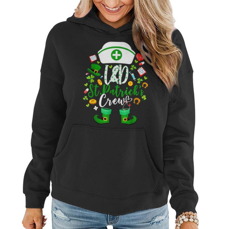 St Patricks Nurse Crew St Patrick Day Labor And Delivery  Women Hoodie