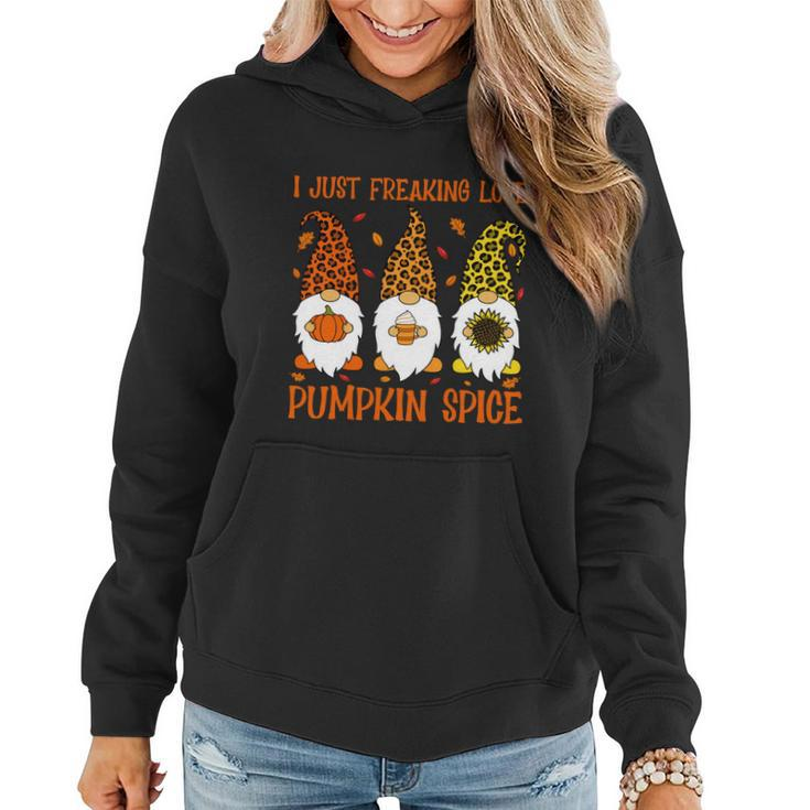 Thanksgiving Gnomes Freaking Love Pumpkin Spice Gift V2 Women Hoodie