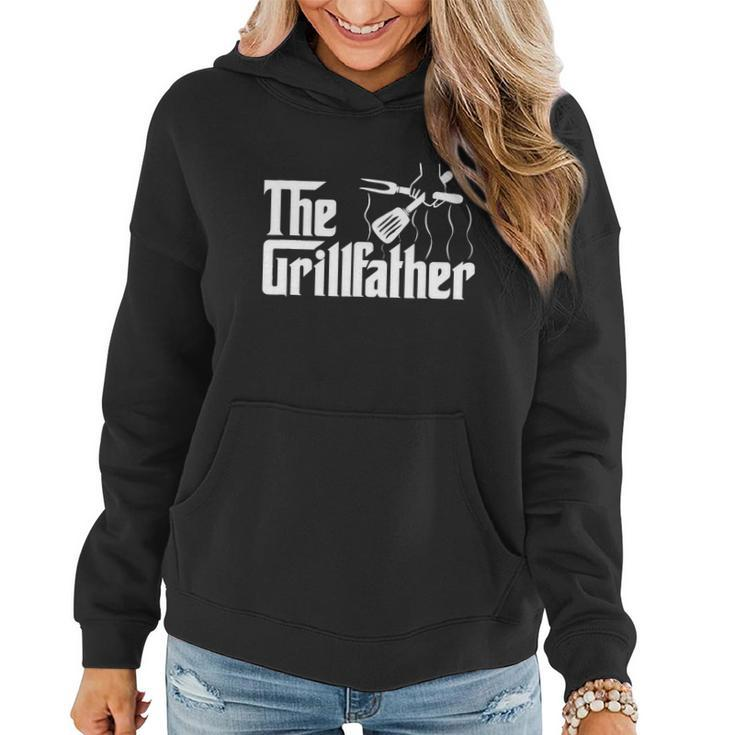 The Grillfather Bbq Grill & Smoker | Barbecue Chef Tshirt Women Hoodie
