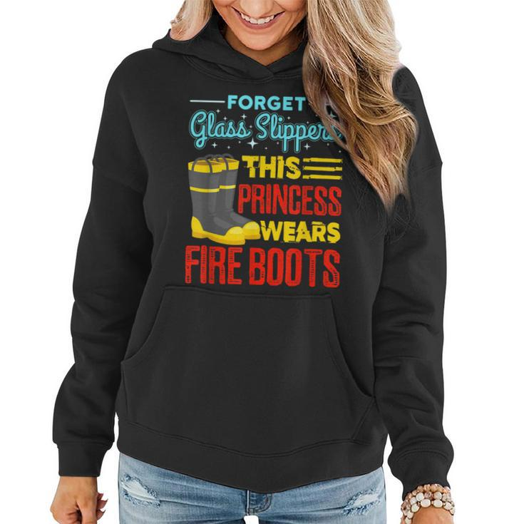 This Princess Wears Fire Boots - Women Firefighter   Women Hoodie