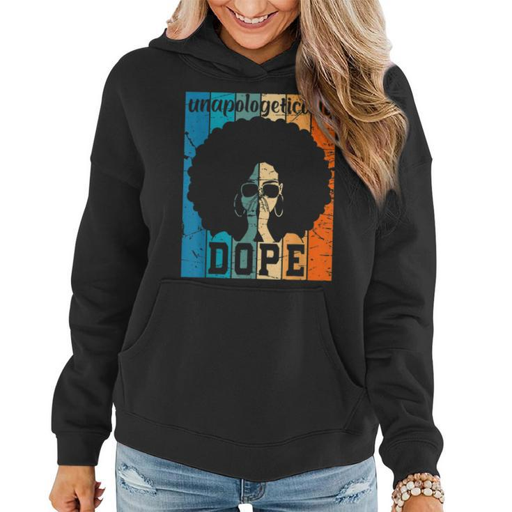 Unapologetically Dope Black History Month African American  V8 Women Hoodie