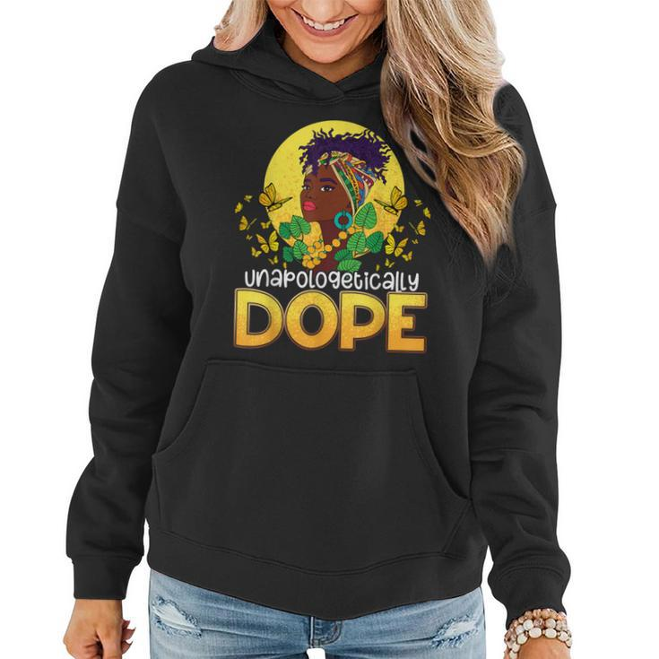 Unapologetically Dope Butterfly Black Queen Locd Cornrows  Women Hoodie