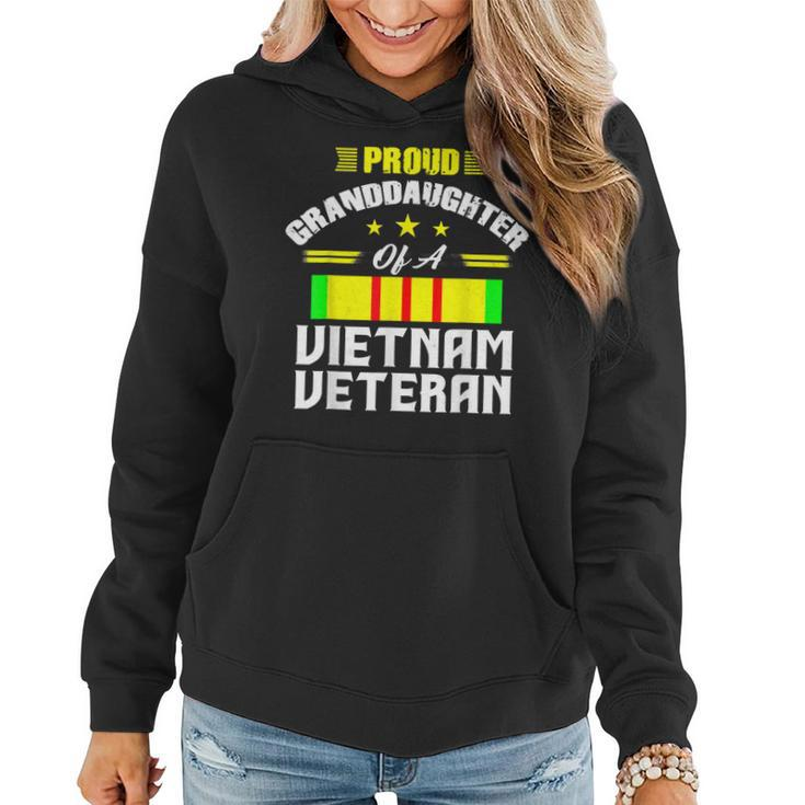Veteran 365 Proud Granddaughter Of A Vietnam Veteran  Women Hoodie