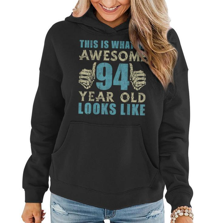 Vintage 1927 Womens Mens 94Th Birthday Gift For 94 Year Old  Women Hoodie