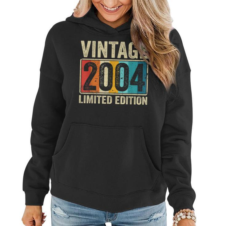 Vintage 2004 Limited Edition Gift 19Th Birthday 19 Years Old  Women Hoodie