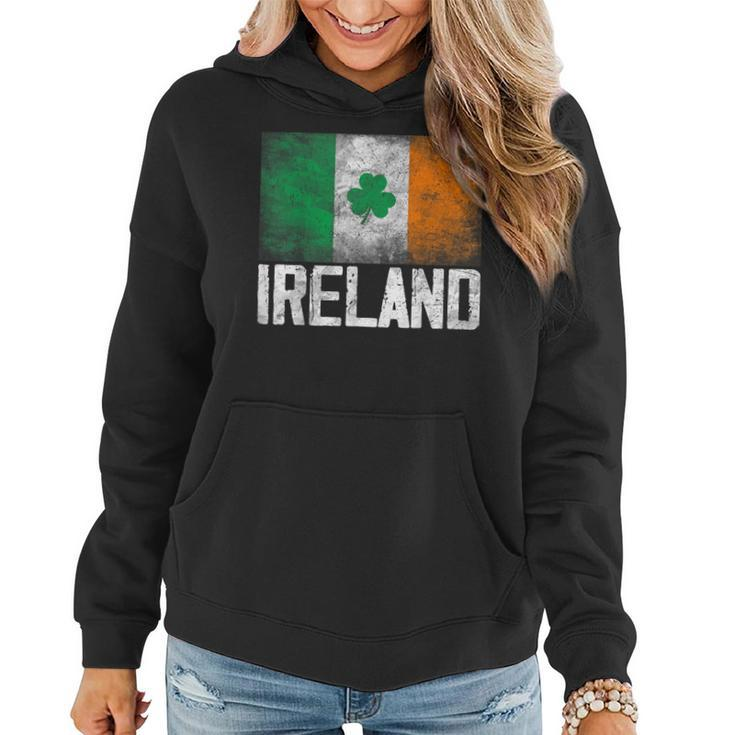 Vintage Ireland Irish Flag Green St Patricks Day  Women Hoodie