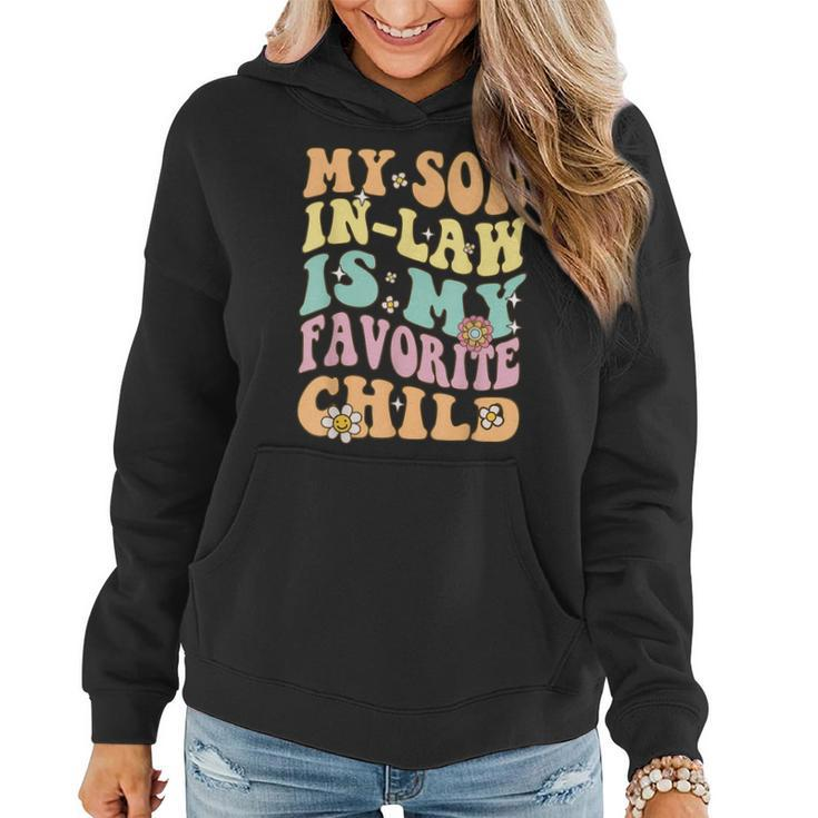 Vintage My Son In Law Is My Favorite Child Mothers Day  Women Hoodie