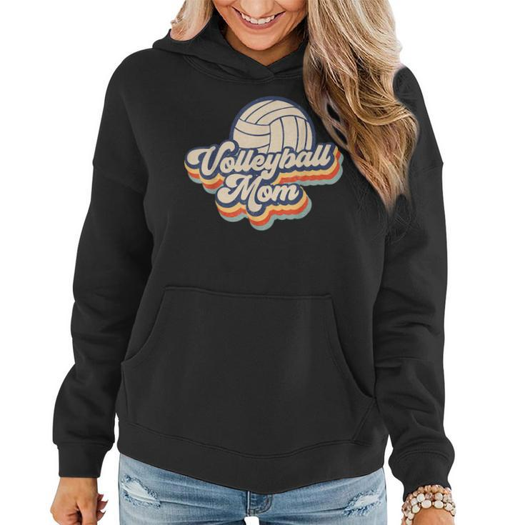 Volleyball Mom Mama Mothers Day Vintage Retro Funny Women  Women Hoodie