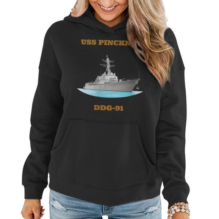 Womens Uss Pinckney Ddg-91 Navy Sailor Veteran Gift  Women Hoodie