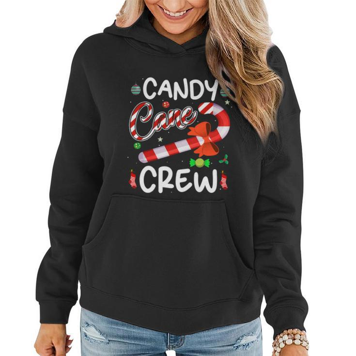 Xmas Candy Canes Crew Funny Christmas Candy Lover Xmas Women Hoodie