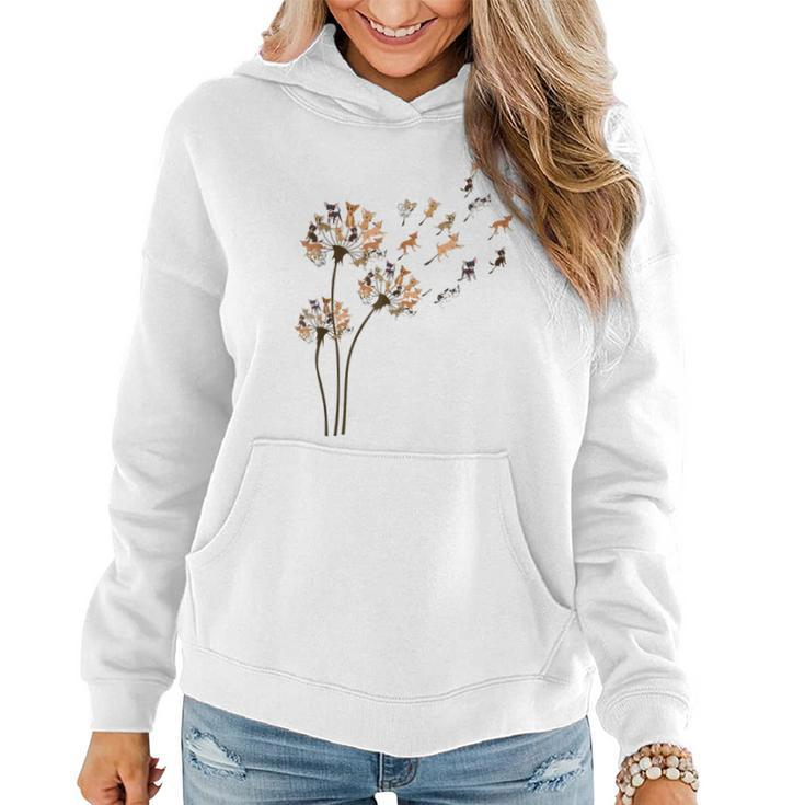Chihuahua Flower Fly Dandelion Chihuahua Funny Dog Lover  Women Hoodie