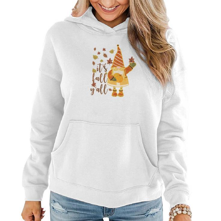 Funny Gnomes It Is Fall Yall Women Hoodie Graphic Print Hooded Sweatshirt