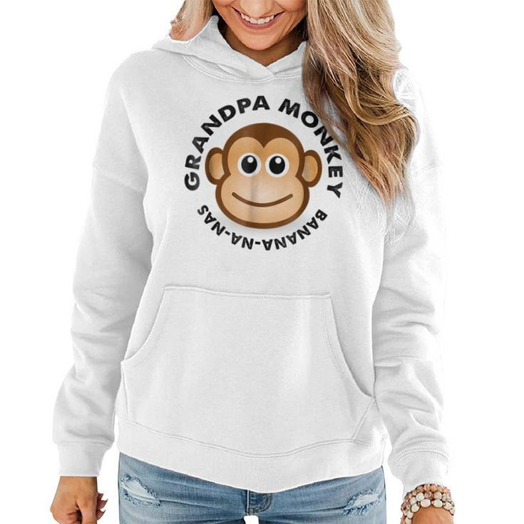 Monkey T  Grandpa Monkey Banana Matching Family  Women Hoodie