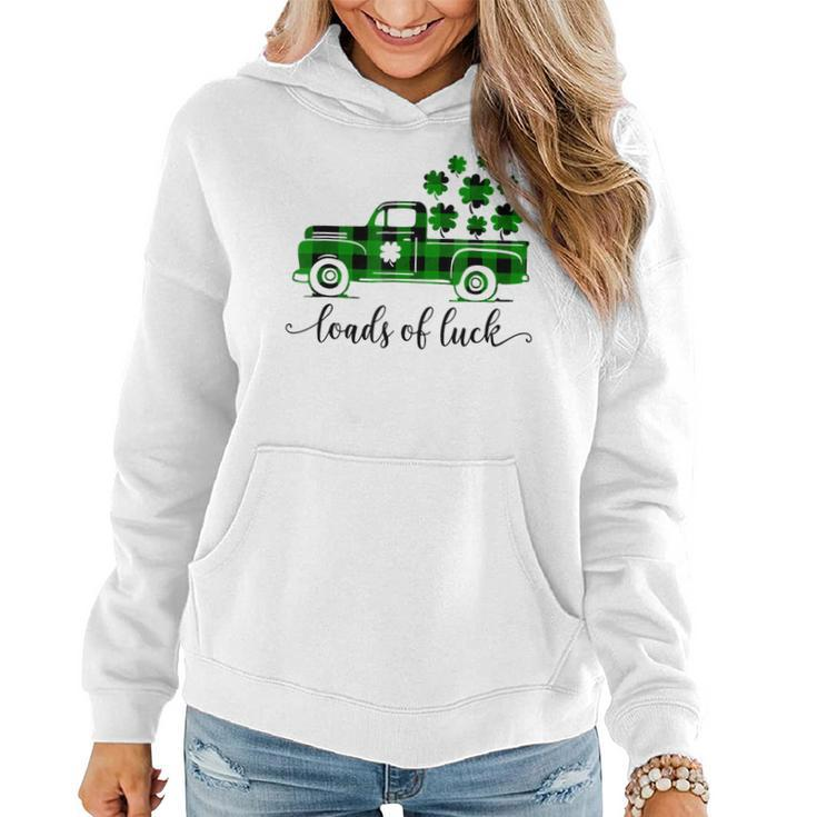 Special Delivery Loads Of Luck Plaid Truck St Patricks Day  Women Hoodie