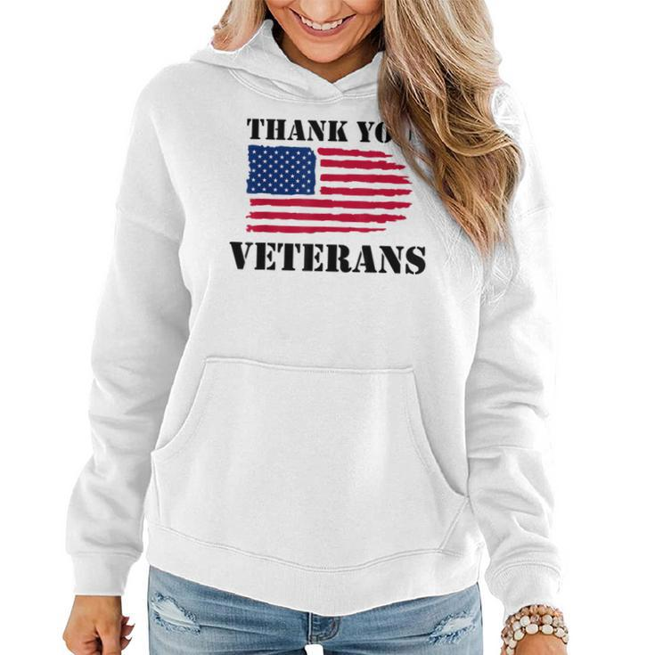 Thank You Veteran Us Military Gifts Veterans Day Mens Womens  Women Hoodie
