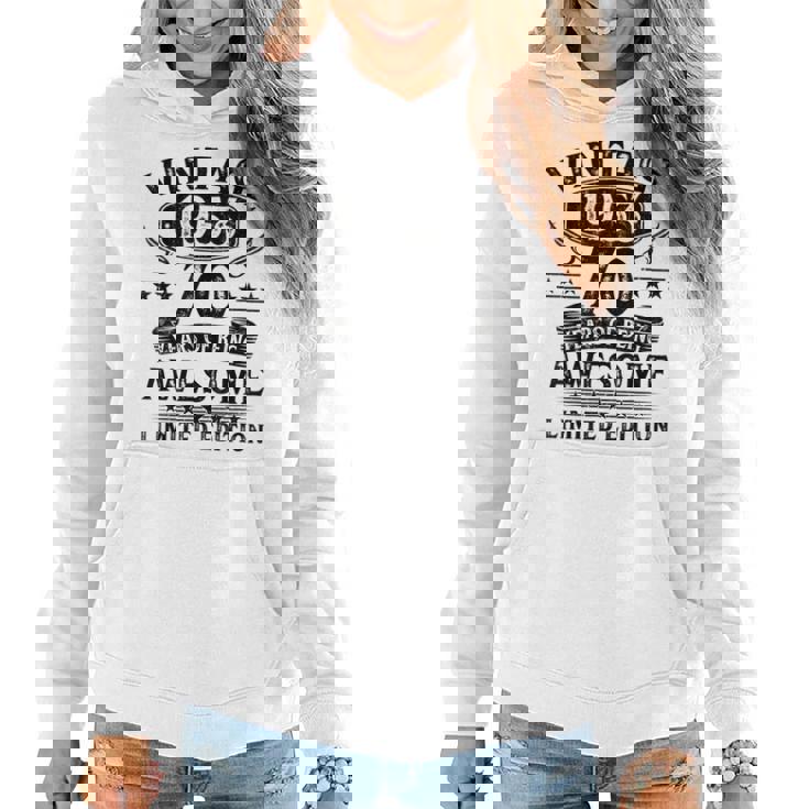 Vintage 1953 Limited Edition 70 Year Old 70Th Birthday Gifts  Women Hoodie