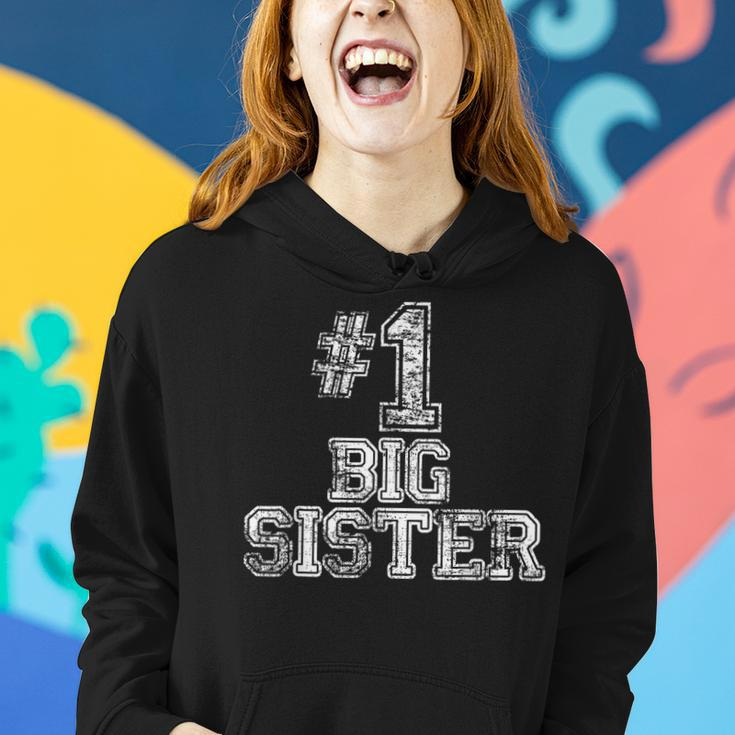 1 Big SisterNumber One Sports Jersey Gift Women Hoodie Gifts for Her