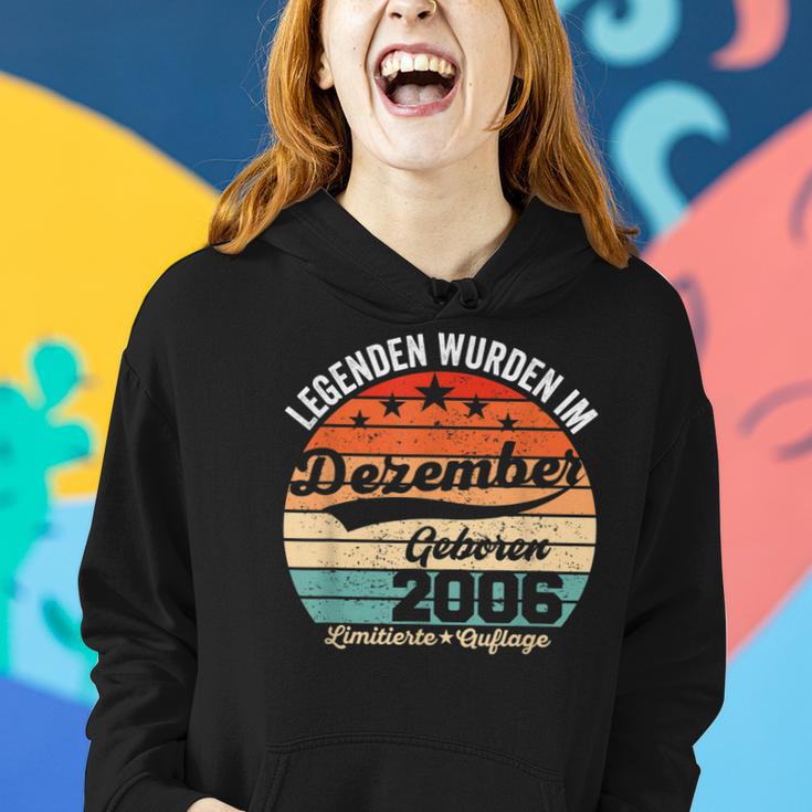 16 Geburtstag Geschenk Mann Legenden Sind Im Dezember 2006 Frauen Hoodie Geschenke für Sie