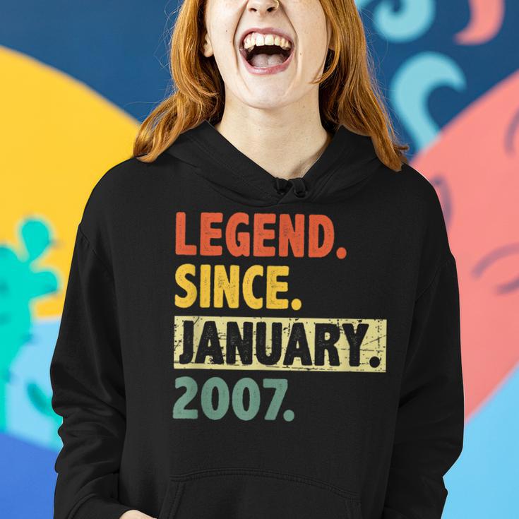 16 Geburtstag Legende Seit Januar 2007 16 Jahre Alt Frauen Hoodie Geschenke für Sie