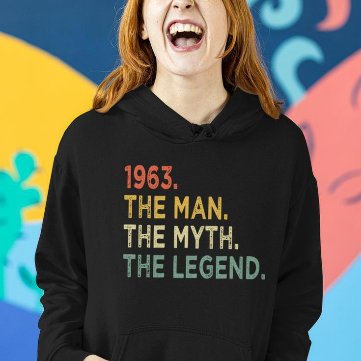 1963 The Man The Myth The Legend 56Th Birthday Vintage Women Hoodie Gifts for Her