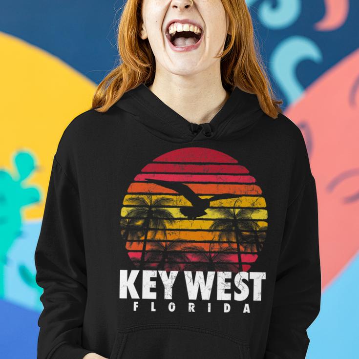 Key West Florida Vintage Retro Sunset Beach Men Women Gift   V2 Women Hoodie