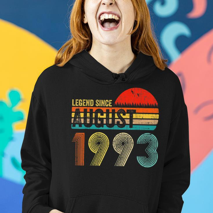 30 Years Old Retro Birthday Gifts Legend Since August 1993 V2 Women Hoodie Gifts for Her