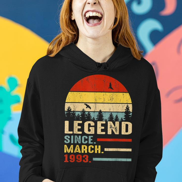 30 Years Old Retro Birthday Gifts Legend Since March 1993 Women Hoodie Gifts for Her