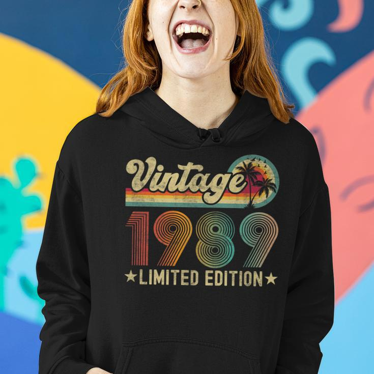 34 Years Old Vintage 1989 34Th Birthday Gifts Women Men Women Hoodie Gifts for Her