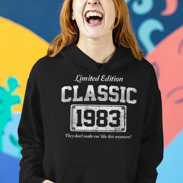 40 Year Old Vintage 1983 Classic Car 40Th Birthday Gifts V2 Women Hoodie Gifts for Her