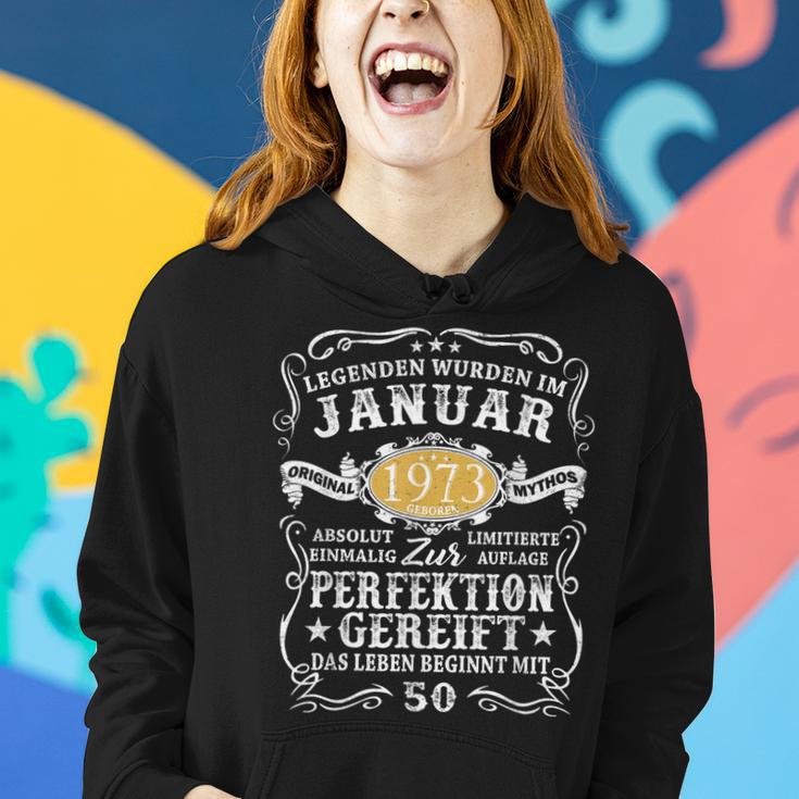 50 Geburtstag Geschenk Mann Legenden Sind Im Januar 1973 Frauen Hoodie Geschenke für Sie