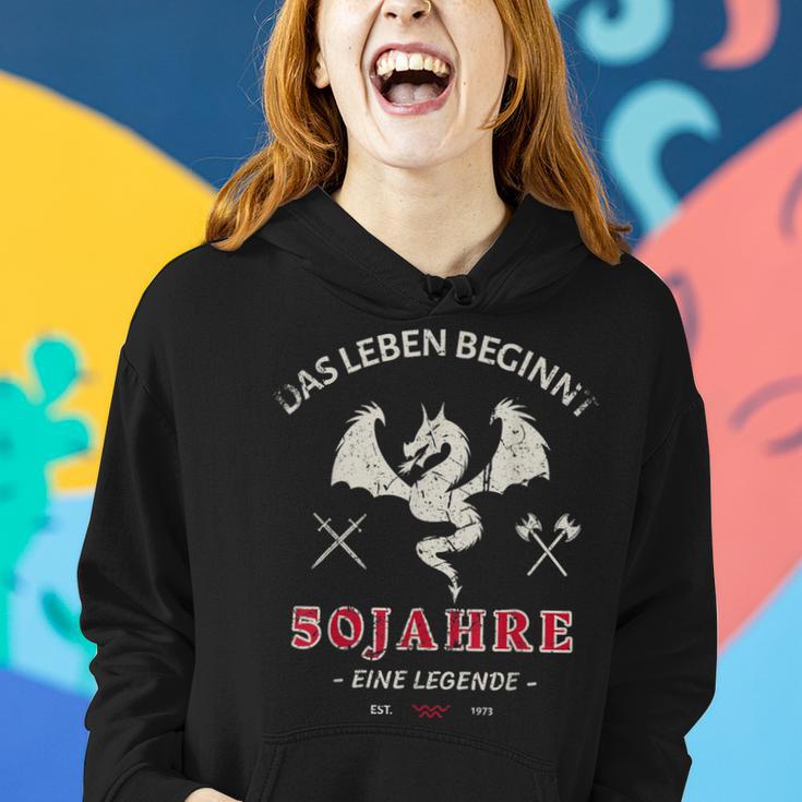 50. Geburtstag Herren Hoodie Legende 1973, Drachenmotiv Geschenke für Sie