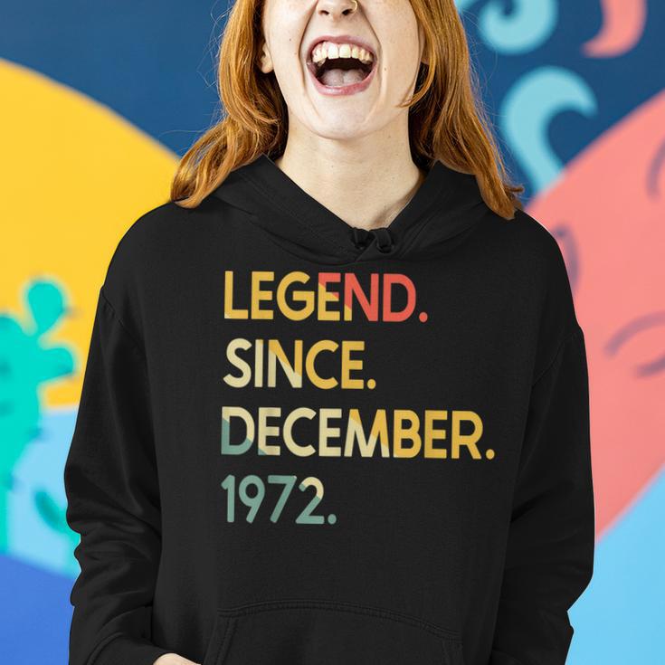 50 Jahre Vintage Legend Seit Dezember 1972 50 Geburtstag Frauen Hoodie Geschenke für Sie