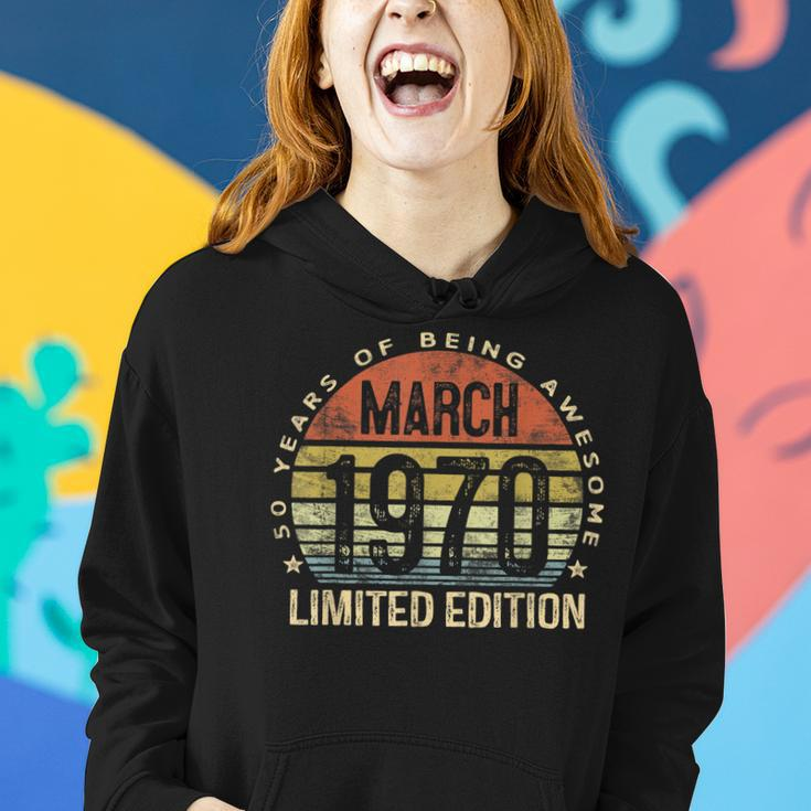 50 Year Old Gifts March 1970 Limited Edition 50Th Birthday Women Hoodie Gifts for Her