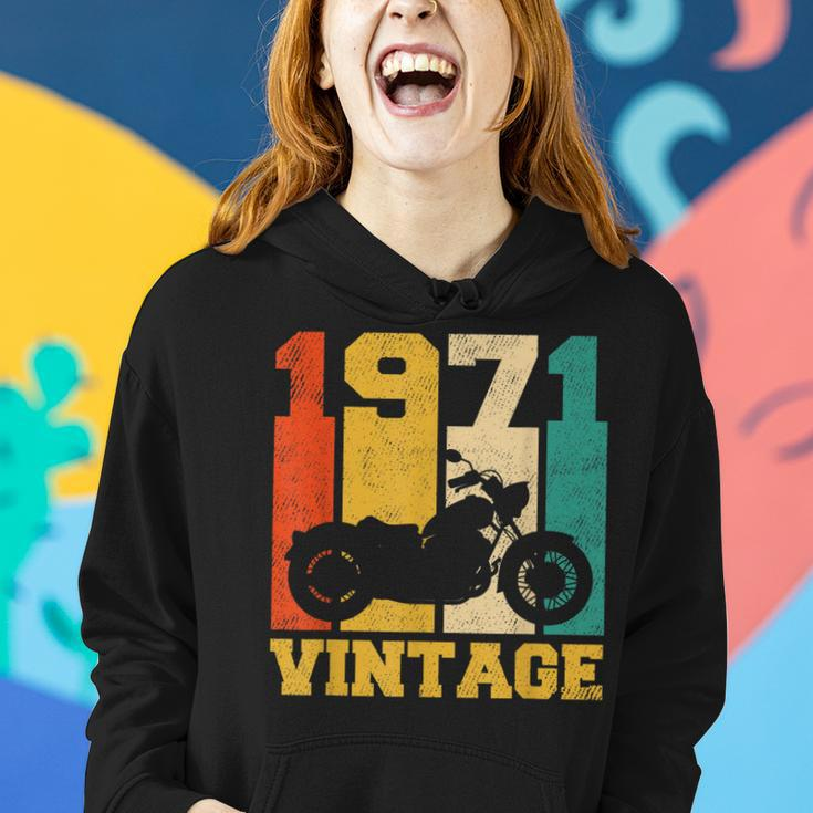 50 Years Old Gifts Vintage 1971 Motorcycle 50Th Birthday Women Hoodie Gifts for Her