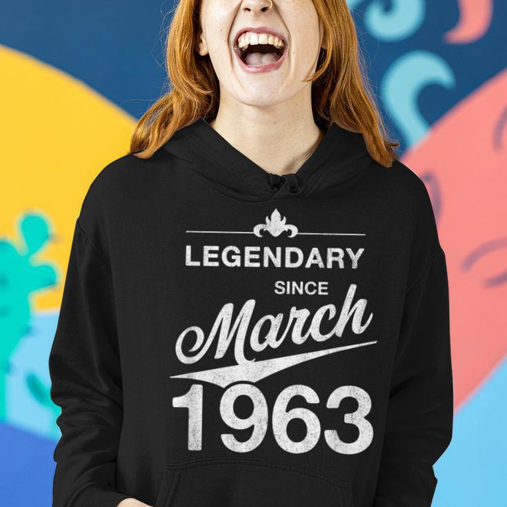 60 Geburtstag 60 Jahre Alt Legendär Seit März 1963 V5 Frauen Hoodie Geschenke für Sie