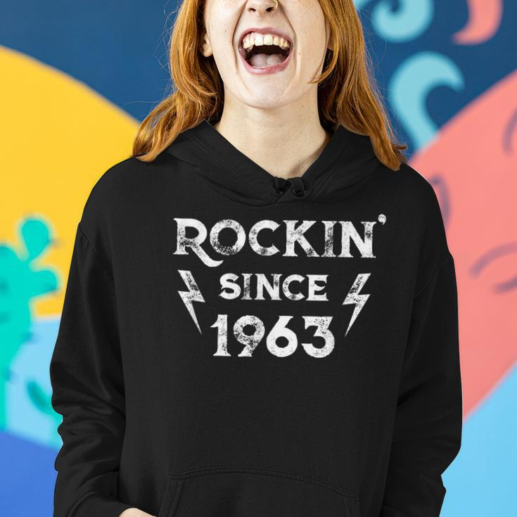 60 Year Old Classic Rock 1963 60Th Birthday Women Hoodie Gifts for Her