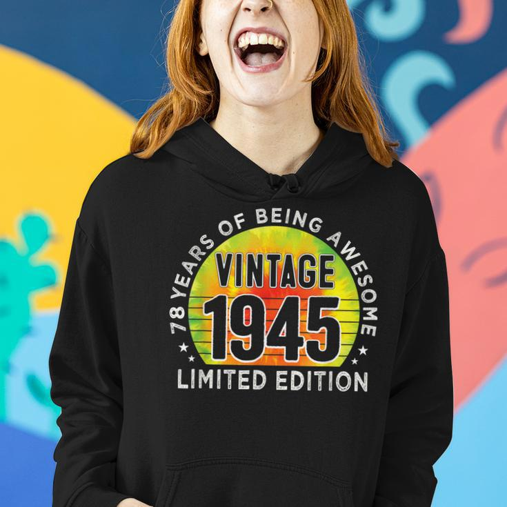 78 Jahre Vintage 1945 Hoodie, Retro Geschenk zum 78. Geburtstag Geschenke für Sie
