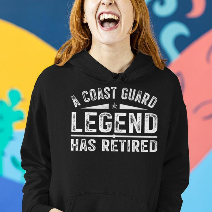 A Coast-Guard Legend Has Retired Funny Party Women Hoodie Gifts for Her
