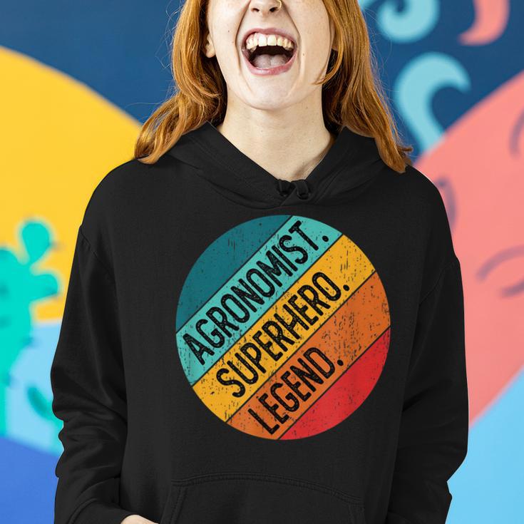 Agronom Superheld Legende Retro-Stil Hoodie, Agrar-Fan Vintage Look Geschenke für Sie