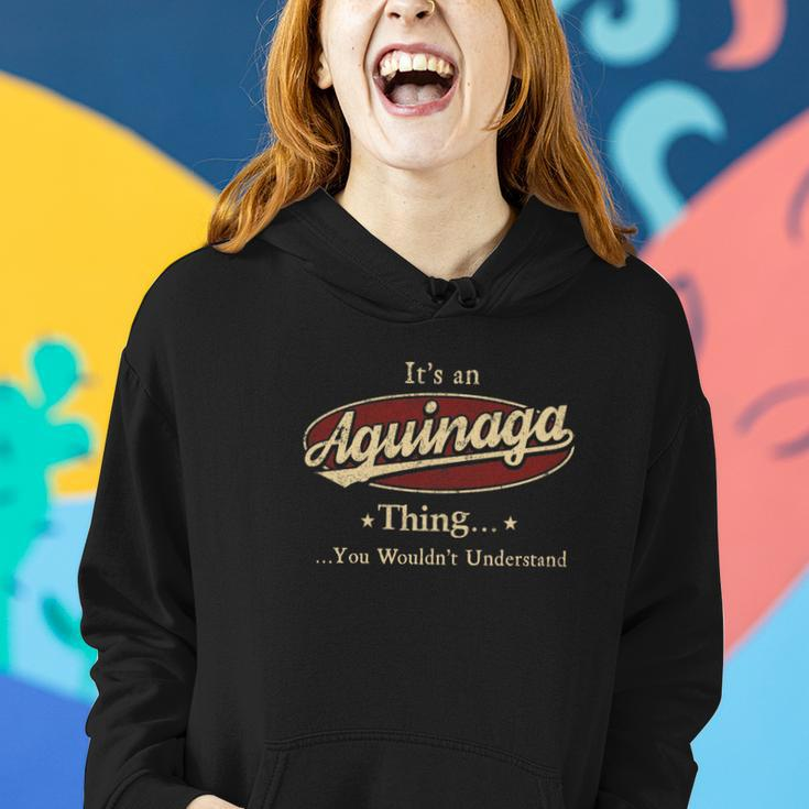 Aguinaga Name Aguinaga Family Name Crest Women Hoodie Gifts for Her