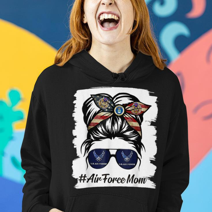 Air Force Mom Messy Bun Sunglasses Mothers Day Gift For Womens Women Hoodie Gifts for Her
