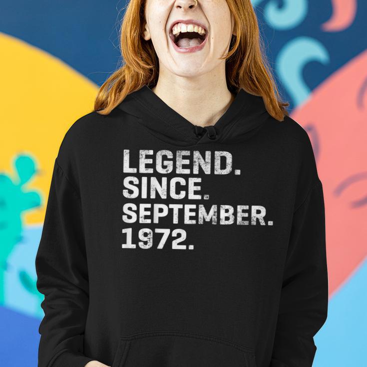 Alte Legende Seit September 1972 Geburtstag 51 Jahre Alt Frauen Hoodie Geschenke für Sie