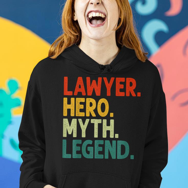 Anwalt Held Mythos Legende Retro Vintage-Anwalt Frauen Hoodie Geschenke für Sie