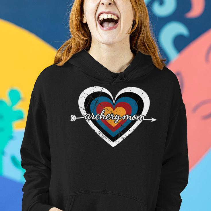 Archery Mom Target Heart - Usa Archery Women Hoodie Gifts for Her