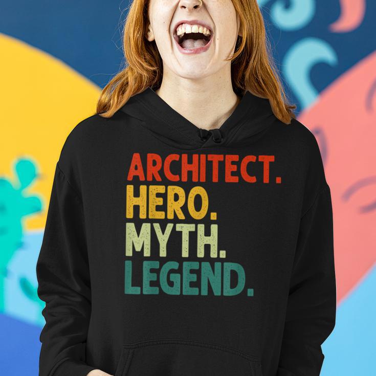 Architect Hero Myth Legend Retro Vintage Architekt Frauen Hoodie Geschenke für Sie