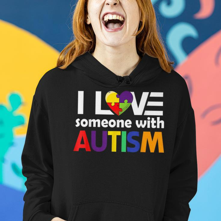 Autism Awareness Gift Autism Mom I Love Someone With Autism Women Hoodie Gifts for Her