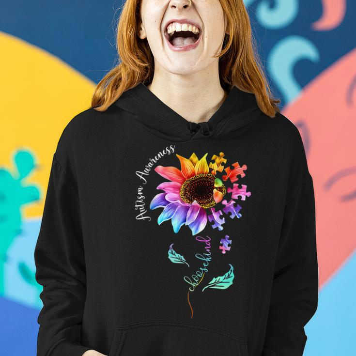 Autism Awareness Women Kids Mom Choose Kind Autism Gif Women Hoodie Gifts for Her
