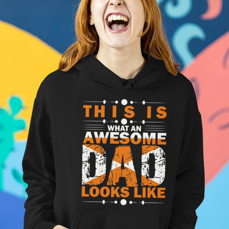 Awesome Dad Greatest Dad Fathers Day Greatest Dad Typography V2 Women Hoodie Gifts for Her